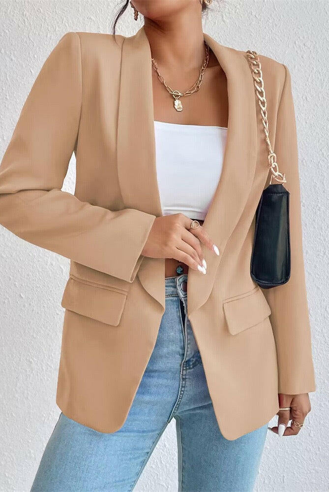 Icon Status Open Front Blazer-Blazers-Krush Kandy, Women's Online Fashion Boutique Located in Phoenix, Arizona (Scottsdale Area)