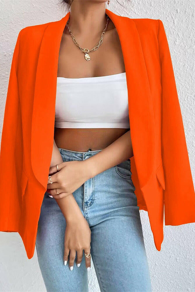 Icon Status Open Front Blazer-Blazers-Krush Kandy, Women's Online Fashion Boutique Located in Phoenix, Arizona (Scottsdale Area)