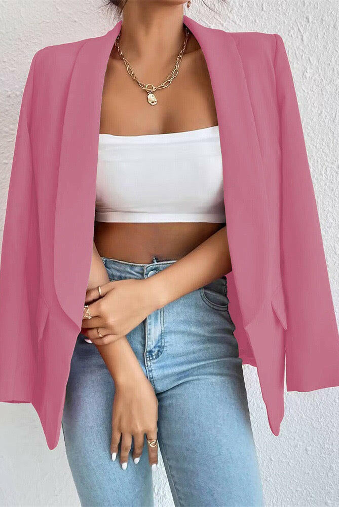 Icon Status Open Front Blazer-Blazers-Krush Kandy, Women's Online Fashion Boutique Located in Phoenix, Arizona (Scottsdale Area)