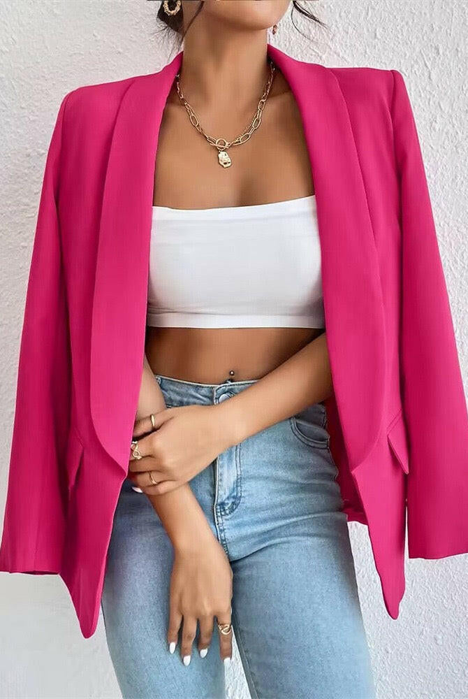 Icon Status Open Front Blazer-Blazers-Krush Kandy, Women's Online Fashion Boutique Located in Phoenix, Arizona (Scottsdale Area)
