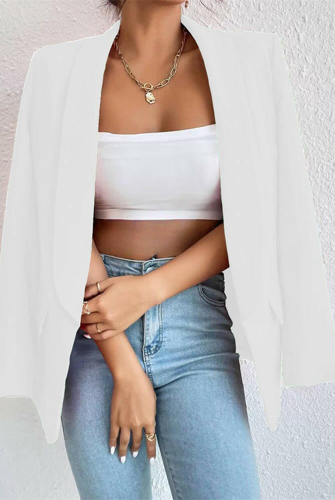 Icon Status Open Front Blazer-Blazers-Krush Kandy, Women's Online Fashion Boutique Located in Phoenix, Arizona (Scottsdale Area)