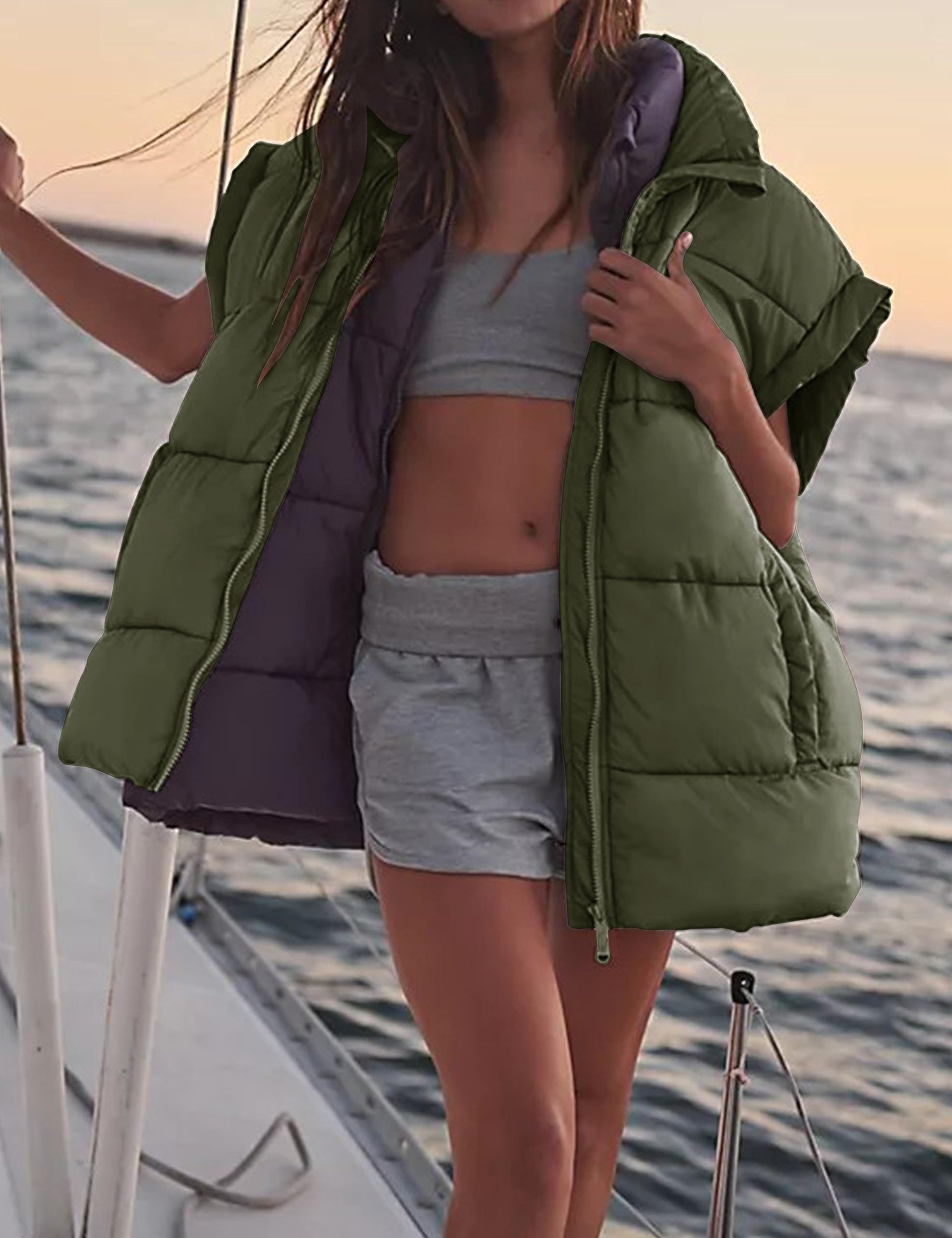 Krush Puffer V est-Vests-Krush Kandy, Women's Online Fashion Boutique Located in Phoenix, Arizona (Scottsdale Area)