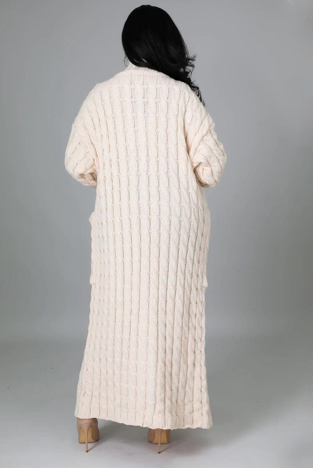 Set The Tone Open Long Knit Pocket Cardigan-Cardigans-Krush Kandy, Women's Online Fashion Boutique Located in Phoenix, Arizona (Scottsdale Area)