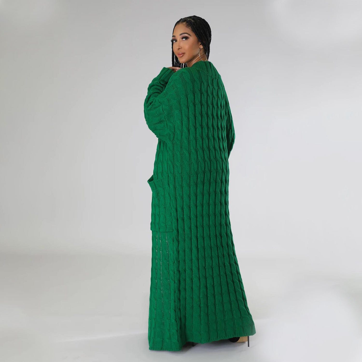 Set The Tone Open Long Knit Pocket Cardigan-Cardigans-Krush Kandy, Women's Online Fashion Boutique Located in Phoenix, Arizona (Scottsdale Area)