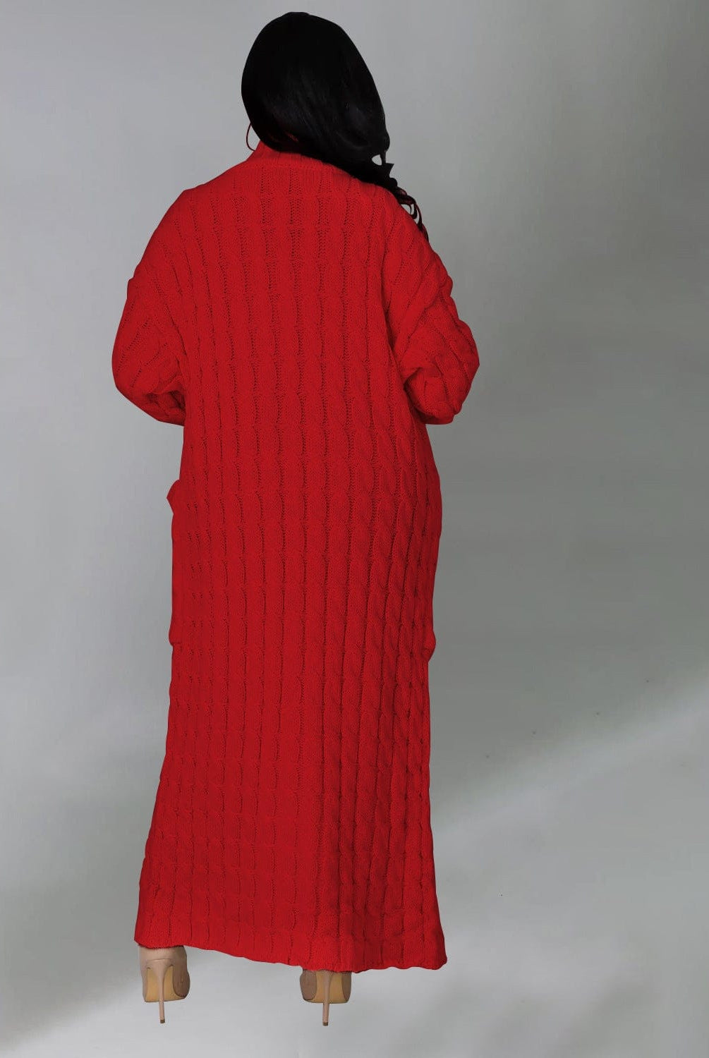 Set The Tone Open Long Knit Pocket Cardigan-Cardigans-Krush Kandy, Women's Online Fashion Boutique Located in Phoenix, Arizona (Scottsdale Area)