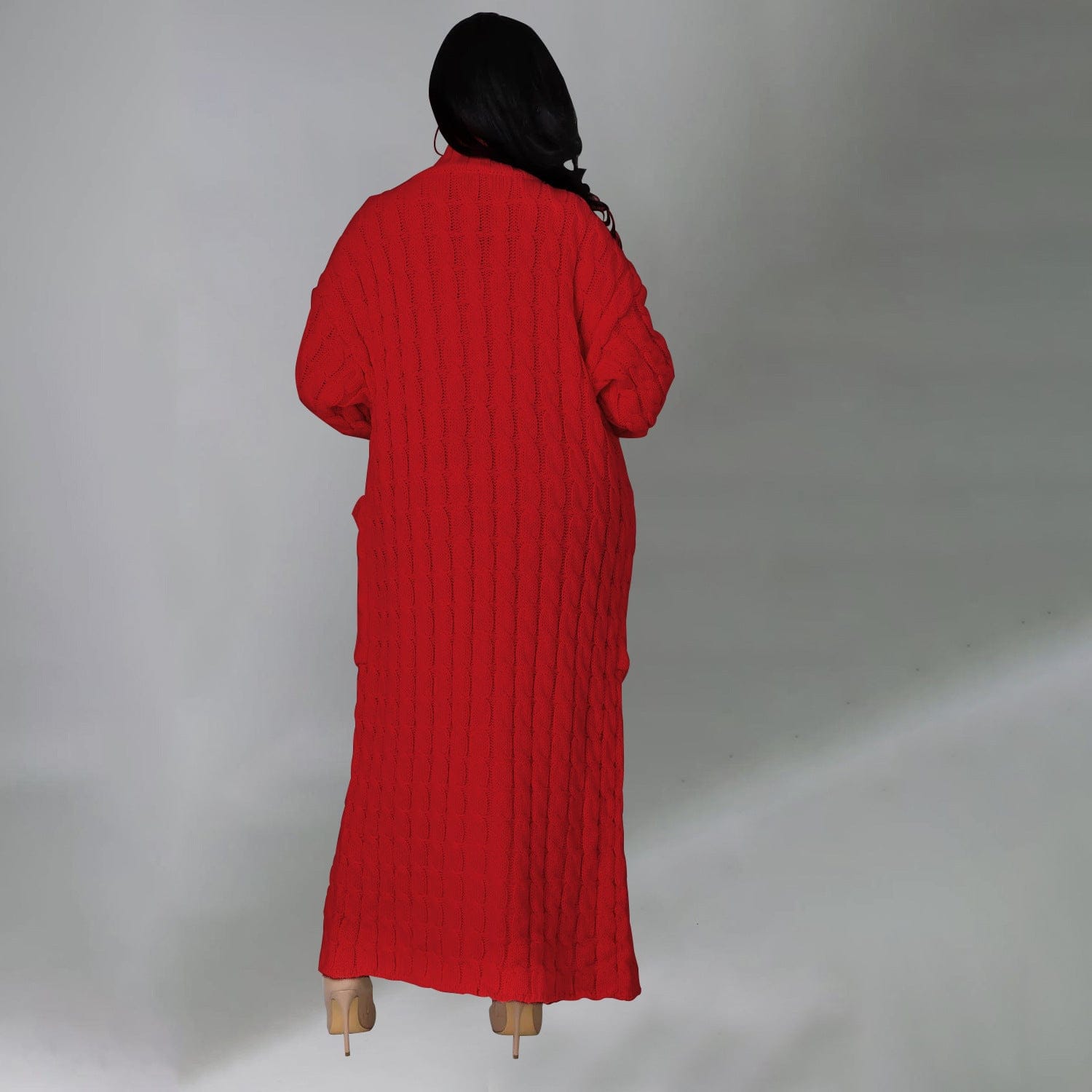 Set The Tone Open Long Knit Pocket Cardigan-Cardigans-Krush Kandy, Women's Online Fashion Boutique Located in Phoenix, Arizona (Scottsdale Area)