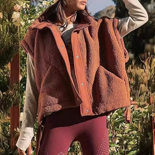 Fleece Sleeveless Vest-Vests-Krush Kandy, Women's Online Fashion Boutique Located in Phoenix, Arizona (Scottsdale Area)