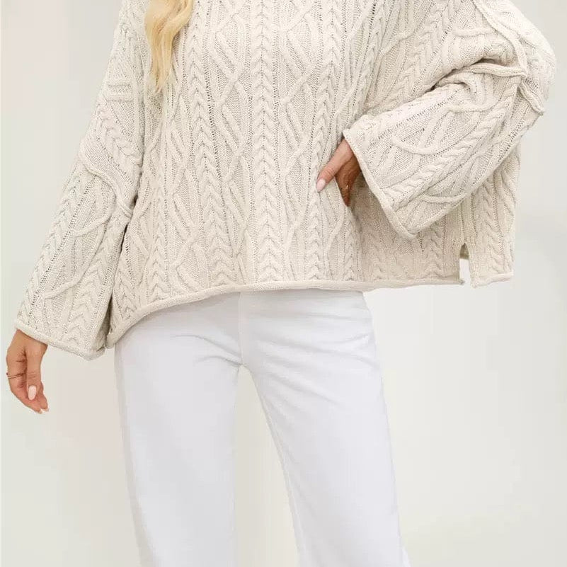 Oversized Cozy Knit Top-Sweater-Krush Kandy, Women's Online Fashion Boutique Located in Phoenix, Arizona (Scottsdale Area)