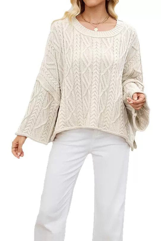 Oversized Cozy Knit Top-Sweater-Krush Kandy, Women's Online Fashion Boutique Located in Phoenix, Arizona (Scottsdale Area)