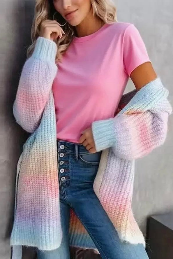 Cotton Kandy Long Knit Cardigan-Cardigan-Krush Kandy, Women's Online Fashion Boutique Located in Phoenix, Arizona (Scottsdale Area)