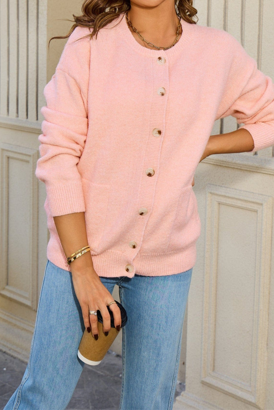 Button Up Cardigan-Tops-Krush Kandy, Women's Online Fashion Boutique Located in Phoenix, Arizona (Scottsdale Area)