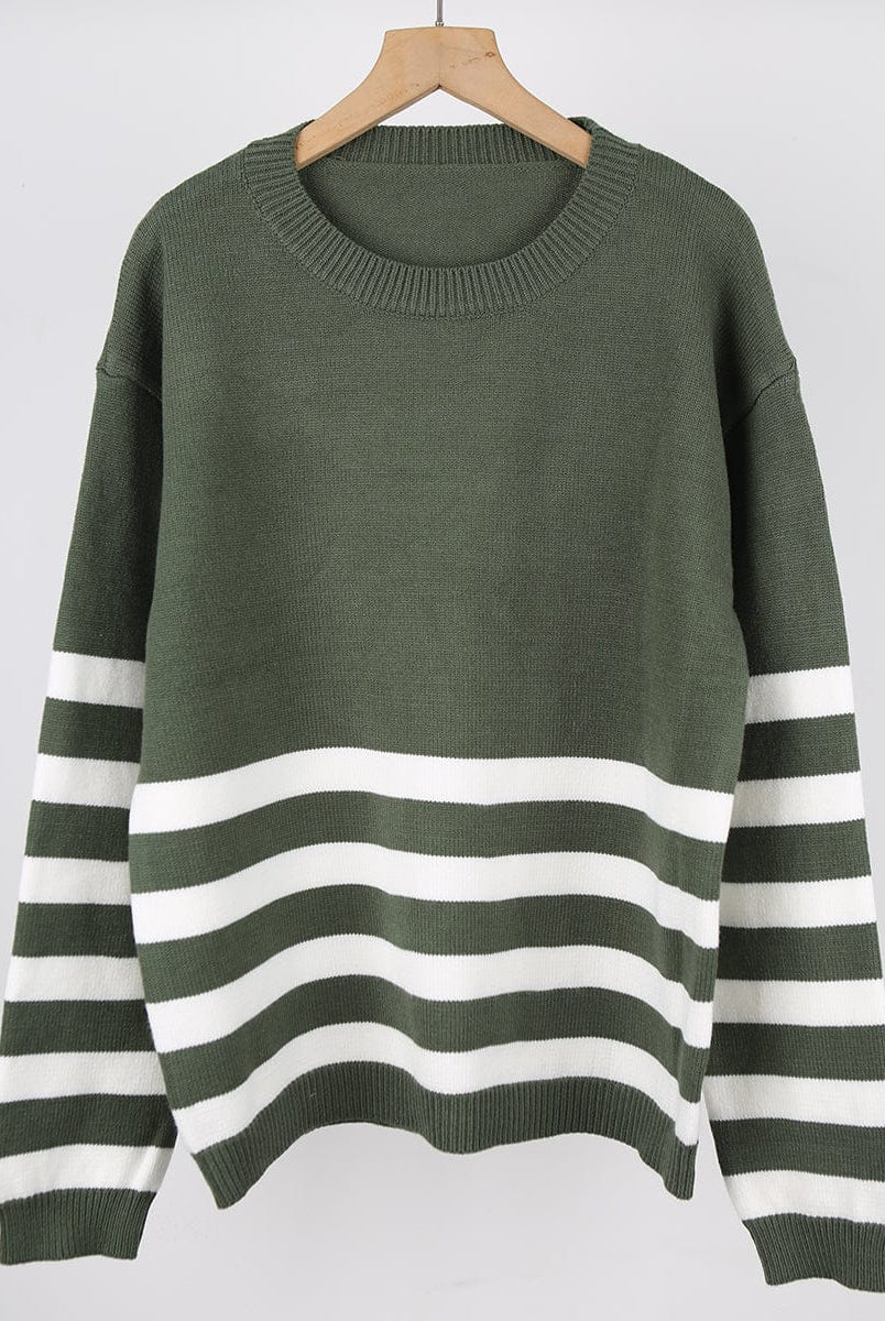 Stripe Theory Sweater-Tops-Krush Kandy, Women's Online Fashion Boutique Located in Phoenix, Arizona (Scottsdale Area)
