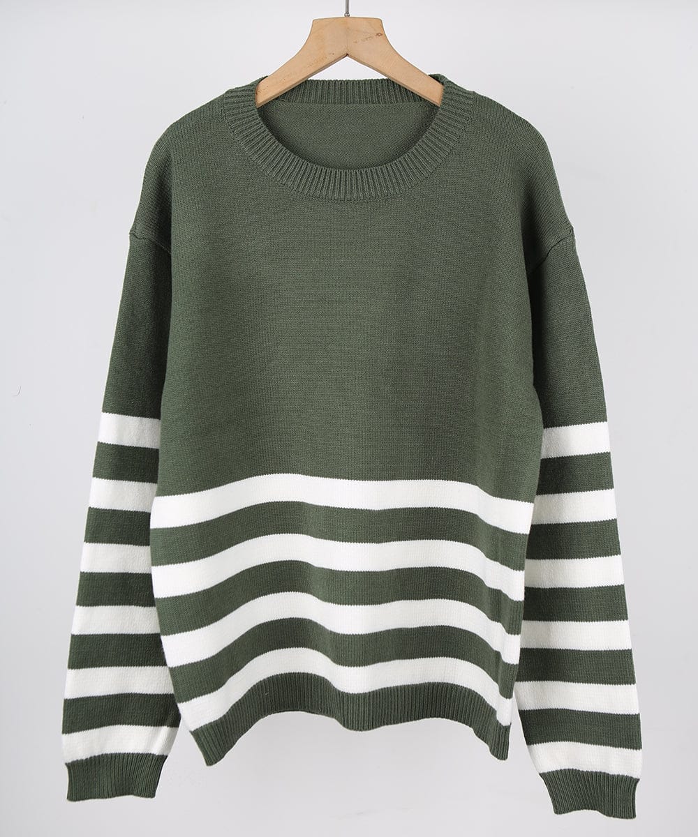 Stripe Theory Sweater-Tops-Krush Kandy, Women's Online Fashion Boutique Located in Phoenix, Arizona (Scottsdale Area)