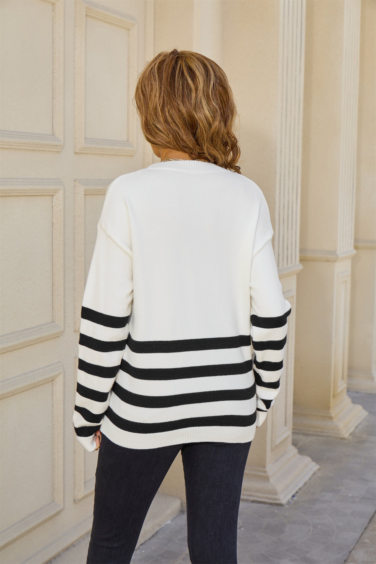 Stripe Theory Sweater-Tops-Krush Kandy, Women's Online Fashion Boutique Located in Phoenix, Arizona (Scottsdale Area)