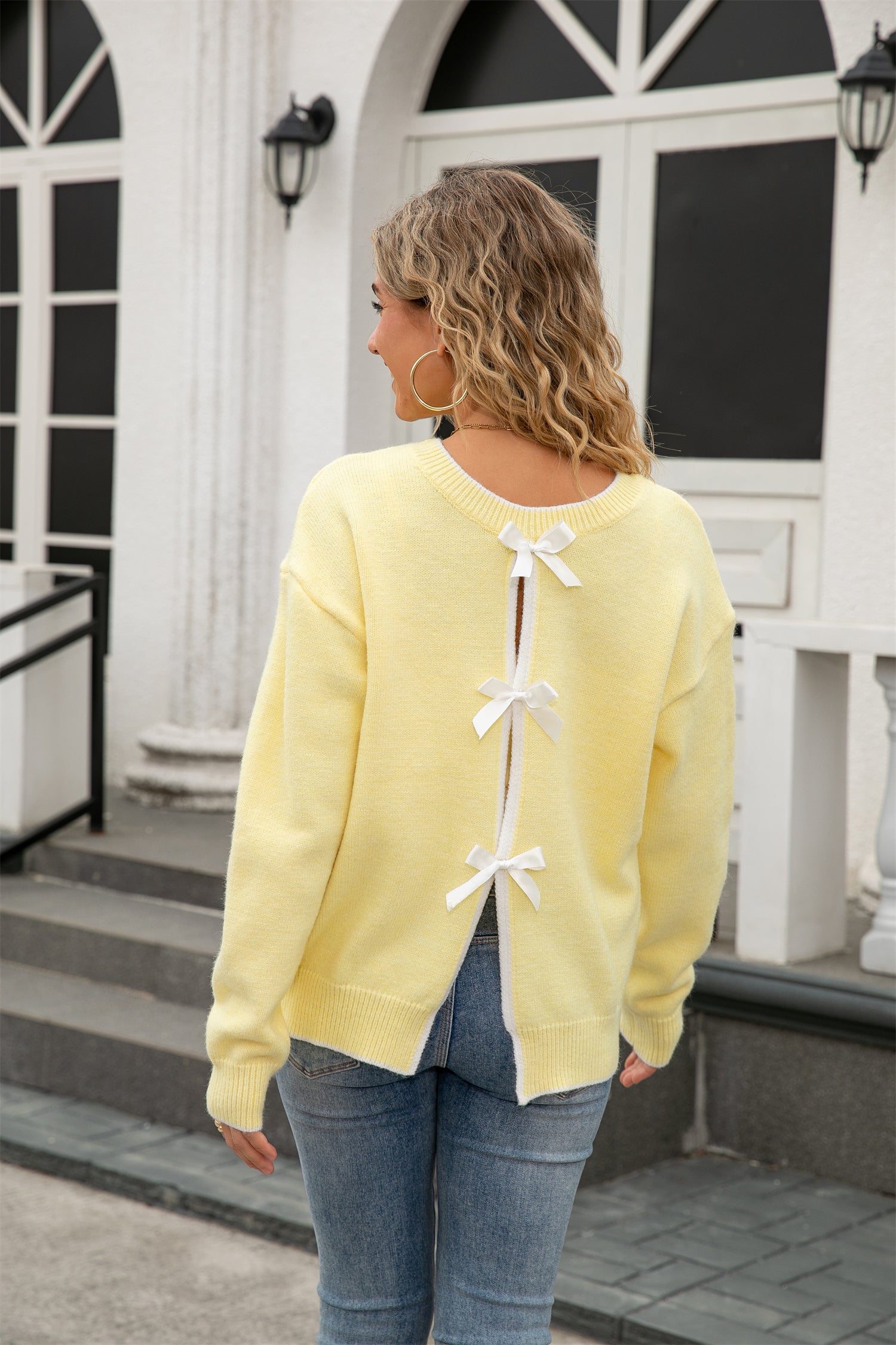 Pretty As A Bow Sweater-Tops-Krush Kandy, Women's Online Fashion Boutique Located in Phoenix, Arizona (Scottsdale Area)