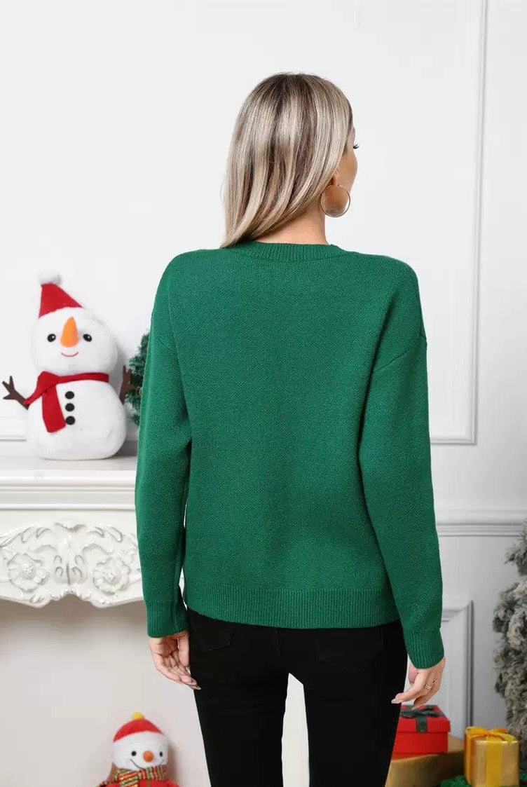 Oh Deer! Cozy Knit Reindeer Sweater-Sweaters-Krush Kandy, Women's Online Fashion Boutique Located in Phoenix, Arizona (Scottsdale Area)