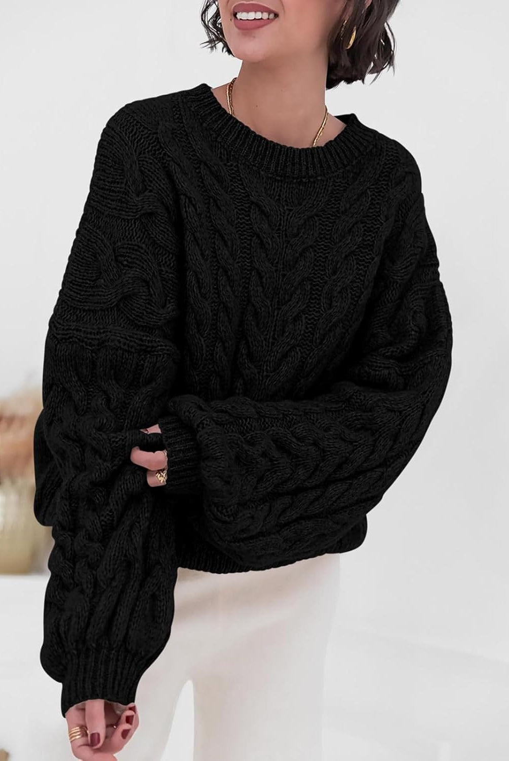Comfort Krush Oversized Knit Sweater-Sweaters-Krush Kandy, Women's Online Fashion Boutique Located in Phoenix, Arizona (Scottsdale Area)