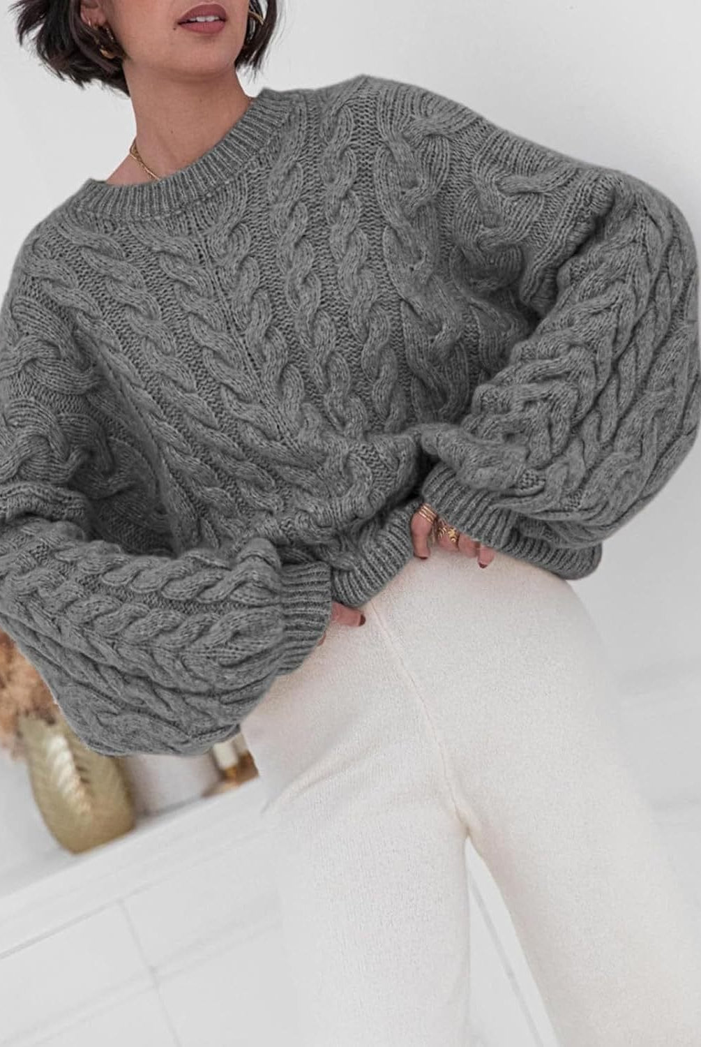 Comfort Krush Oversized Knit Sweater-Sweaters-Krush Kandy, Women's Online Fashion Boutique Located in Phoenix, Arizona (Scottsdale Area)