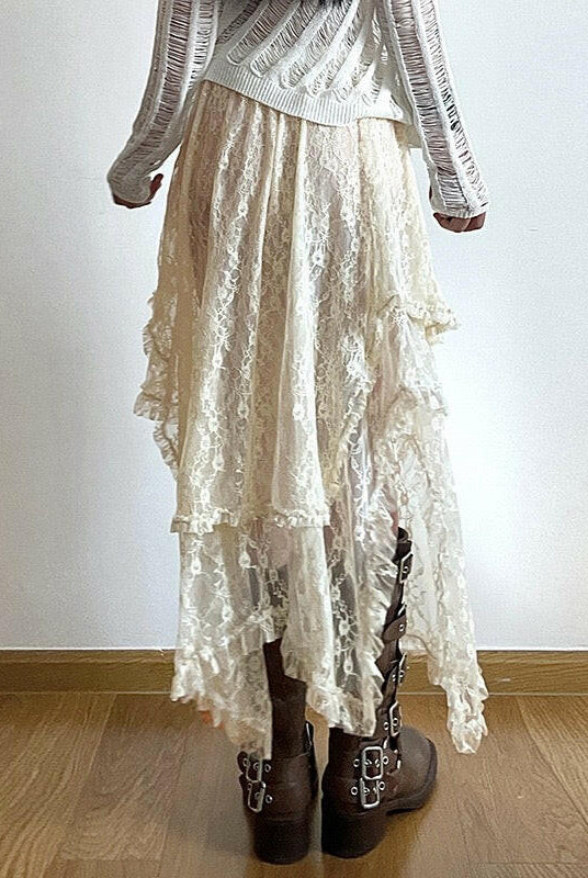 Enchanted Lace Layered Skirt-Skirts-Krush Kandy, Women's Online Fashion Boutique Located in Phoenix, Arizona (Scottsdale Area)