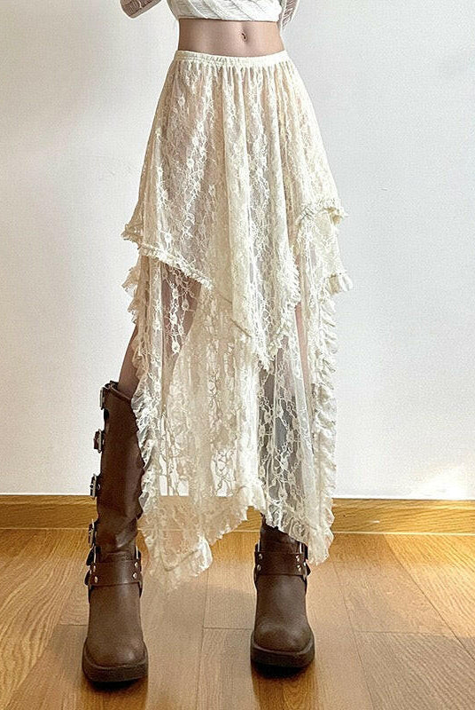 Enchanted Lace Layered Skirt-Skirts-Krush Kandy, Women's Online Fashion Boutique Located in Phoenix, Arizona (Scottsdale Area)