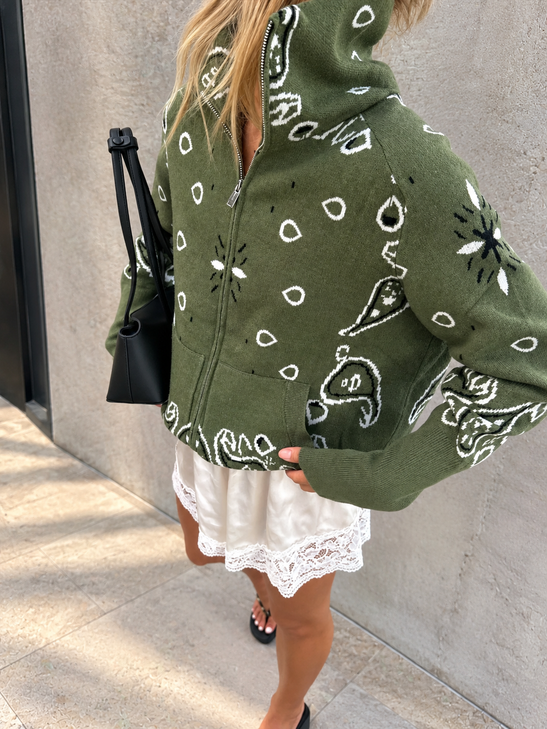 Olive Paisley Hoodie Street Style.png