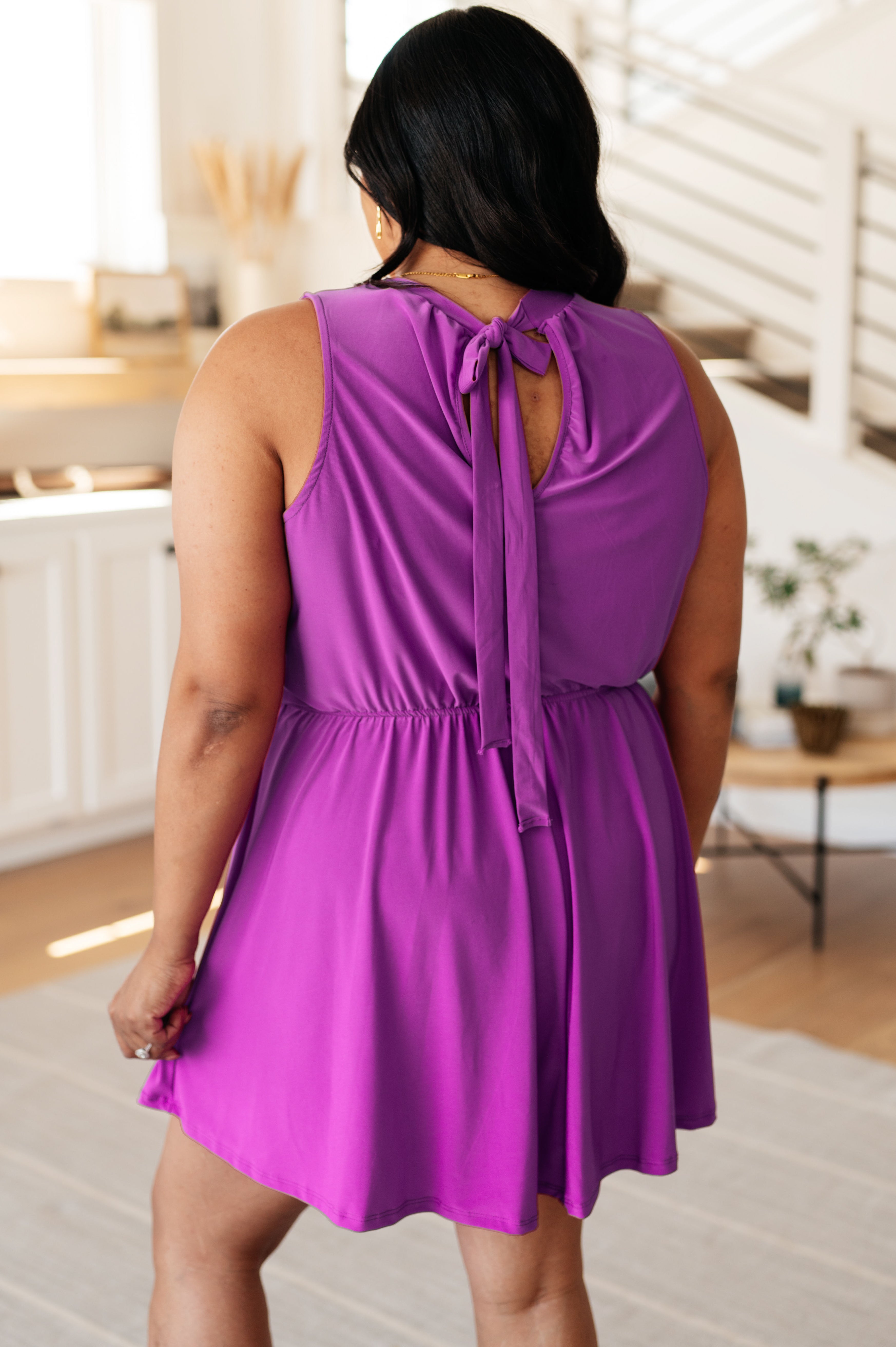 One Of Us Purple Romper Dress-Dresses-Krush Kandy, Women's Online Fashion Boutique Located in Phoenix, Arizona (Scottsdale Area)
