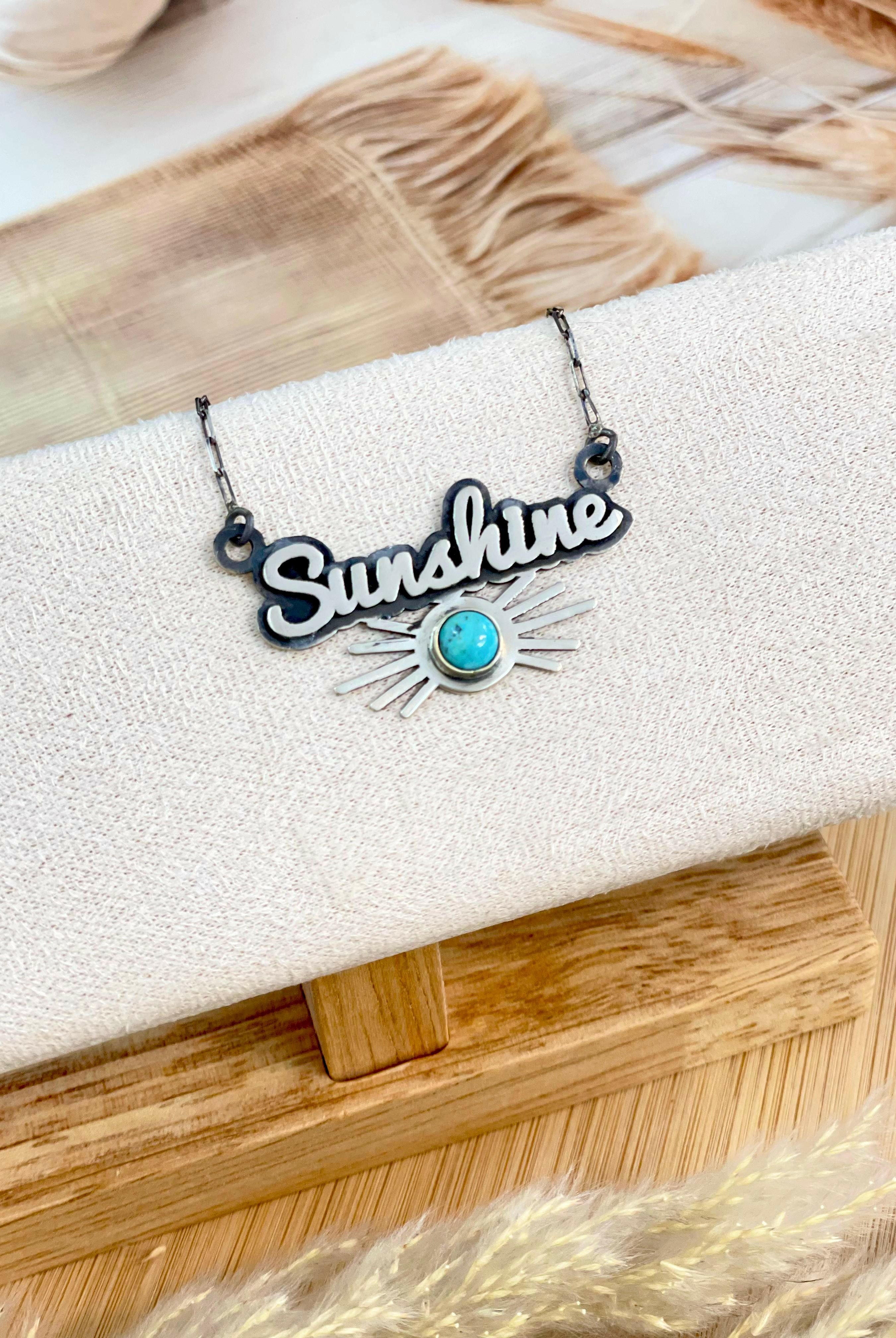 You are my Sunshine Sterling Necklace PREORDER-Chain Necklaces-Krush Kandy, Women's Online Fashion Boutique Located in Phoenix, Arizona (Scottsdale Area)