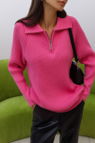 Comfort Krush Zipper Pullover-Sweaters-Krush Kandy, Women's Online Fashion Boutique Located in Phoenix, Arizona (Scottsdale Area)