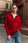 Comfort Krush Zipper Pullover-Sweaters-Krush Kandy, Women's Online Fashion Boutique Located in Phoenix, Arizona (Scottsdale Area)