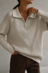 Comfort Krush Zipper Pullover-Sweaters-Krush Kandy, Women's Online Fashion Boutique Located in Phoenix, Arizona (Scottsdale Area)
