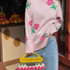 Southern Belle Rose Knit Sweater-Sweaters-Krush Kandy, Women's Online Fashion Boutique Located in Phoenix, Arizona (Scottsdale Area)