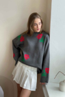 Southern Belle Rose Knit Sweater-Sweaters-Krush Kandy, Women's Online Fashion Boutique Located in Phoenix, Arizona (Scottsdale Area)