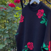 Southern Belle Rose Knit Sweater-Sweaters-Krush Kandy, Women's Online Fashion Boutique Located in Phoenix, Arizona (Scottsdale Area)