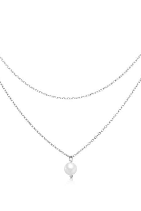 Geometric Pearl Minimalist Multi Strand Necklace-Necklaces-Krush Kandy, Women's Online Fashion Boutique Located in Phoenix, Arizona (Scottsdale Area)