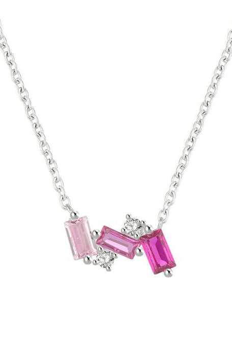 Cubic Zirconia Geometric Necklace-Necklaces-Krush Kandy, Women's Online Fashion Boutique Located in Phoenix, Arizona (Scottsdale Area)