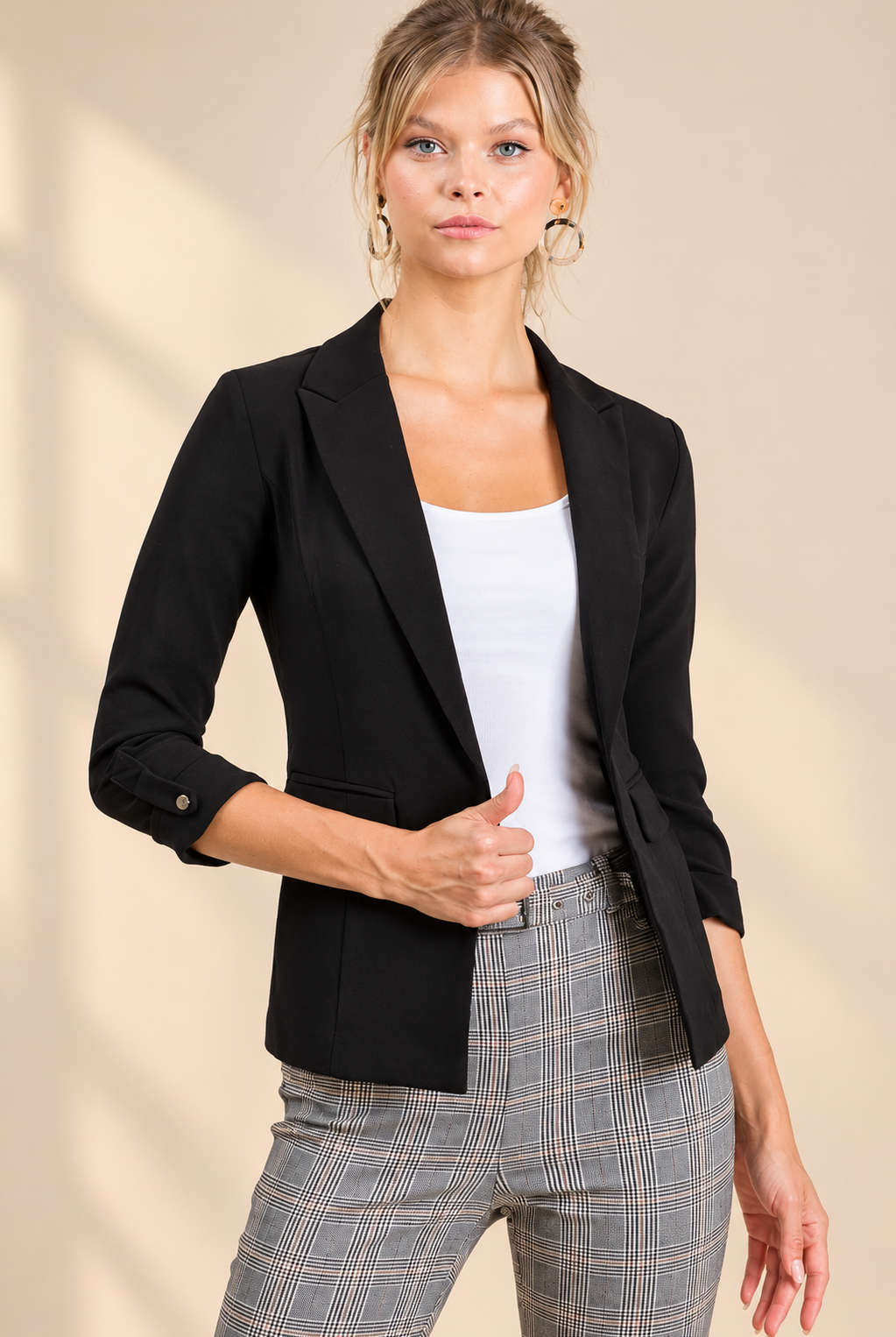 Polished Blazer and Plaid Trousers.png