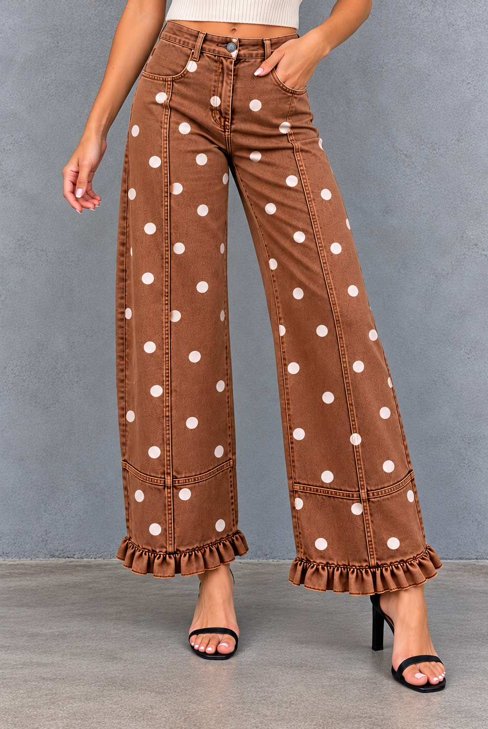 Polka-Dot Wide-Leg Jeans Studio Look.png