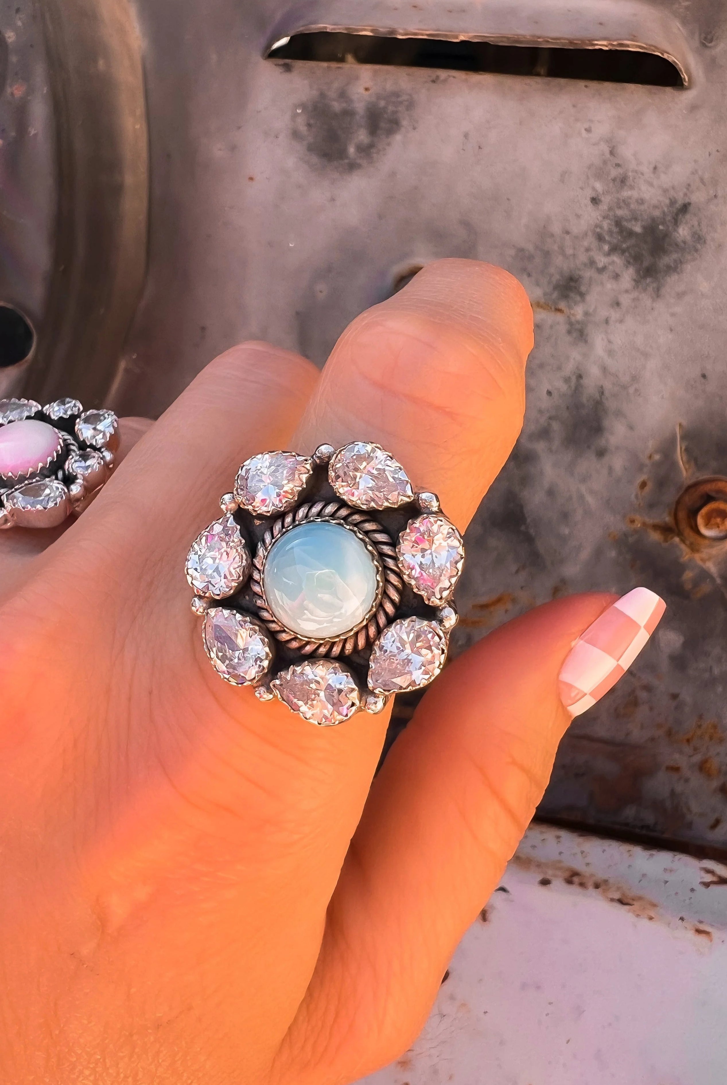 Crystal Krushes Stone Rings-Rings-Krush Kandy, Women's Online Fashion Boutique Located in Phoenix, Arizona (Scottsdale Area)