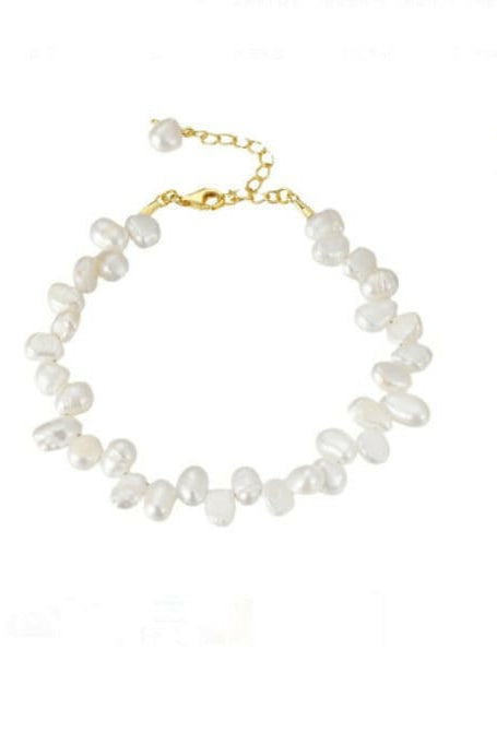 Freshwater Pearl Irregular Minimalist Beaded Bracelet-Bracelets-Krush Kandy, Women's Online Fashion Boutique Located in Phoenix, Arizona (Scottsdale Area)