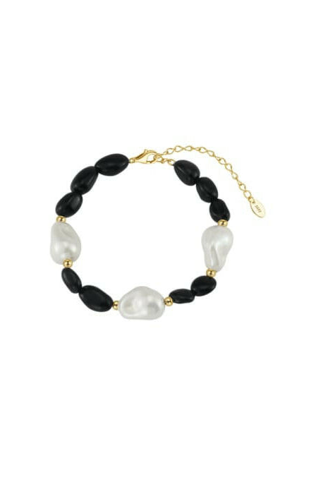 Freshwater Pearl & Onyx Bracelet-Bracelets-Krush Kandy, Women's Online Fashion Boutique Located in Phoenix, Arizona (Scottsdale Area)