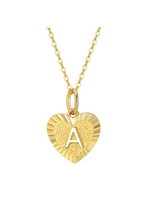 Heart Letter Minimalist Necklace-Necklaces-Krush Kandy, Women's Online Fashion Boutique Located in Phoenix, Arizona (Scottsdale Area)