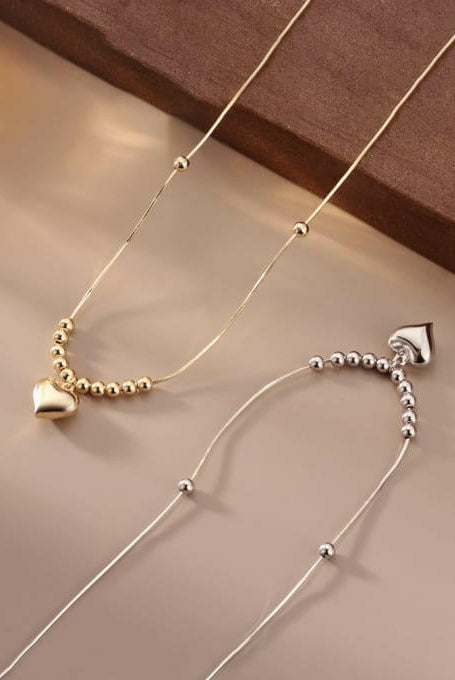 Minimalist Heart Necklace-Necklaces-Krush Kandy, Women's Online Fashion Boutique Located in Phoenix, Arizona (Scottsdale Area)