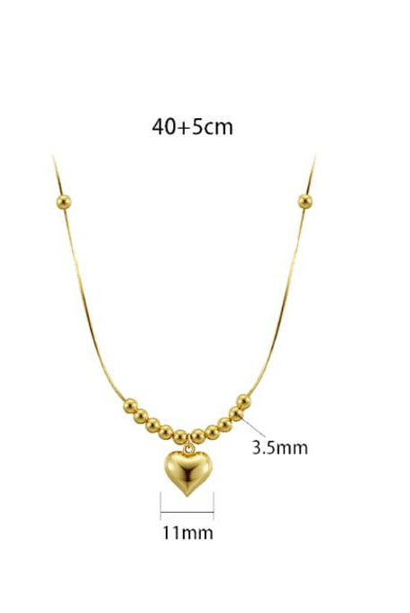Minimalist Heart Necklace-Necklaces-Krush Kandy, Women's Online Fashion Boutique Located in Phoenix, Arizona (Scottsdale Area)