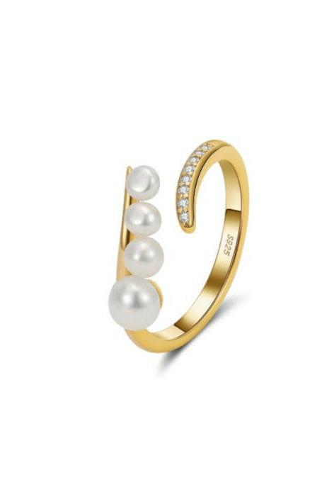 Vintage Pearl Minimalist Ring-Earrings-Krush Kandy, Women's Online Fashion Boutique Located in Phoenix, Arizona (Scottsdale Area)