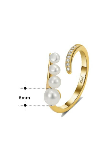 Vintage Pearl Minimalist Ring-Earrings-Krush Kandy, Women's Online Fashion Boutique Located in Phoenix, Arizona (Scottsdale Area)