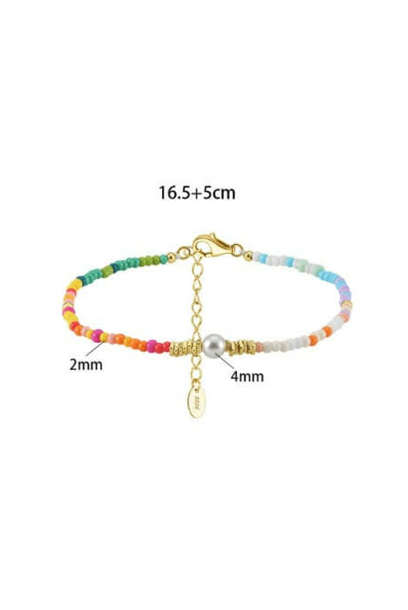 Sunset Stones Beaded Minimalist Bracelet-Bracelets-Krush Kandy, Women's Online Fashion Boutique Located in Phoenix, Arizona (Scottsdale Area)
