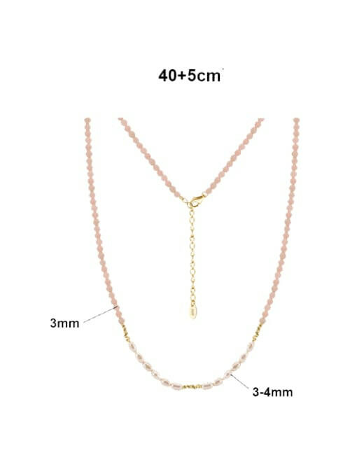 Dreamy Pink Natural Stone Bohemian Beaded Necklace-Necklaces-Krush Kandy, Women's Online Fashion Boutique Located in Phoenix, Arizona (Scottsdale Area)