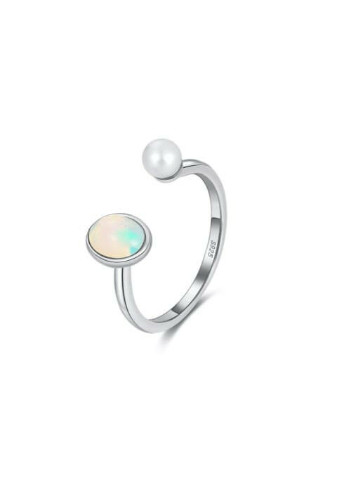 Opal & Pearl Geometric Minimalist Band Ring-Rings-Krush Kandy, Women's Online Fashion Boutique Located in Phoenix, Arizona (Scottsdale Area)