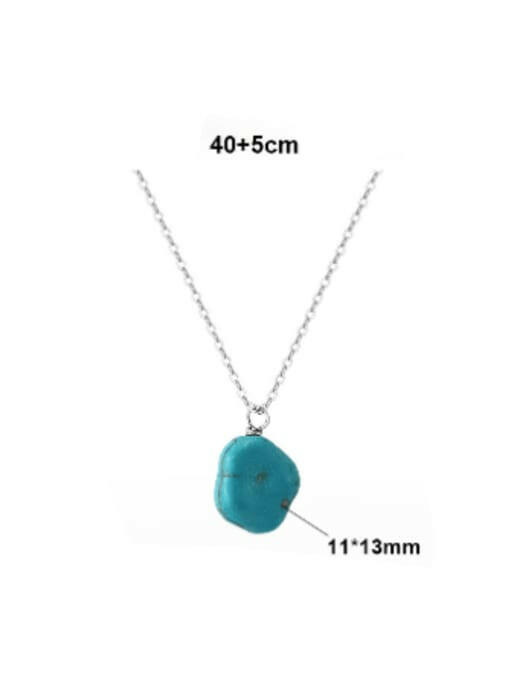 Turquoise Slab Minimalist Necklace-Necklaces-Krush Kandy, Women's Online Fashion Boutique Located in Phoenix, Arizona (Scottsdale Area)