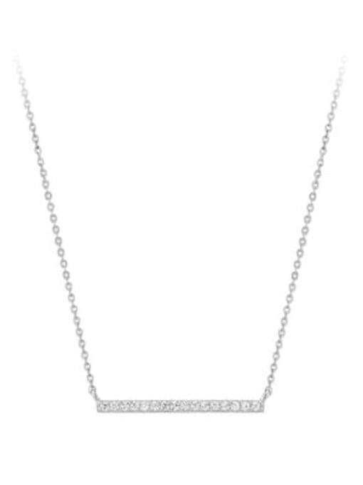 Sterling Silver One Row Necklace-Necklaces-Krush Kandy, Women's Online Fashion Boutique Located in Phoenix, Arizona (Scottsdale Area)